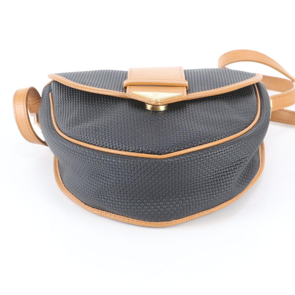 Saint Laurent Vintage YSL Leather Nylon Shoulder Bag — view 6