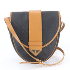 Saint Laurent Vintage YSL Leather Nylon Shoulder Bag
