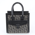 Dior Trotter BO B Leather Tote Bag Hand Black