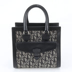 Dior Trotter BO B Leather Tote Bag Hand Black