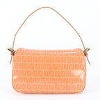 Fendi Zucchino Mamma Bucket Baguette Leather Shoulder Bag — view 3