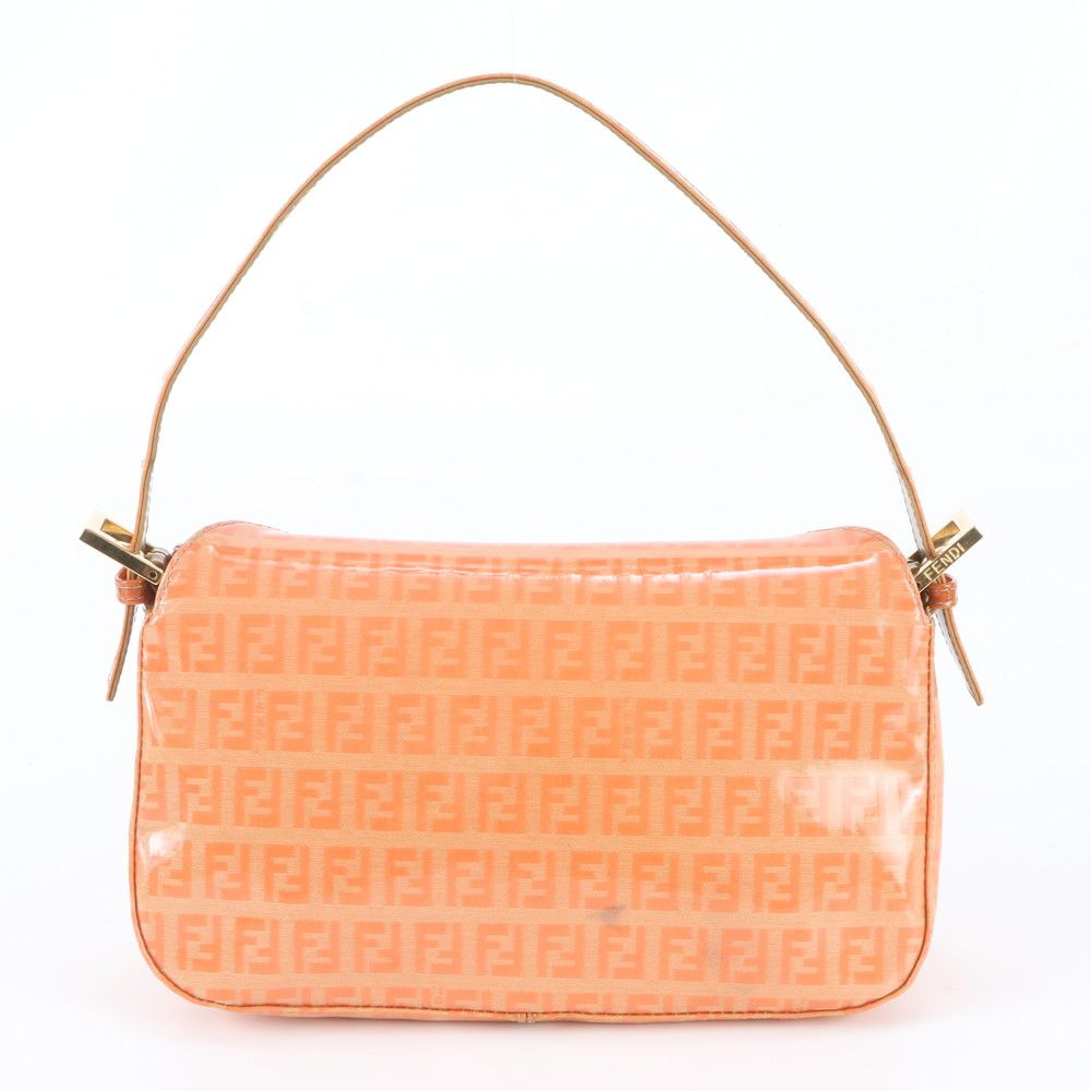 Fendi Zucchino Mamma Bucket Baguette Leather Shoulder Bag — view 3