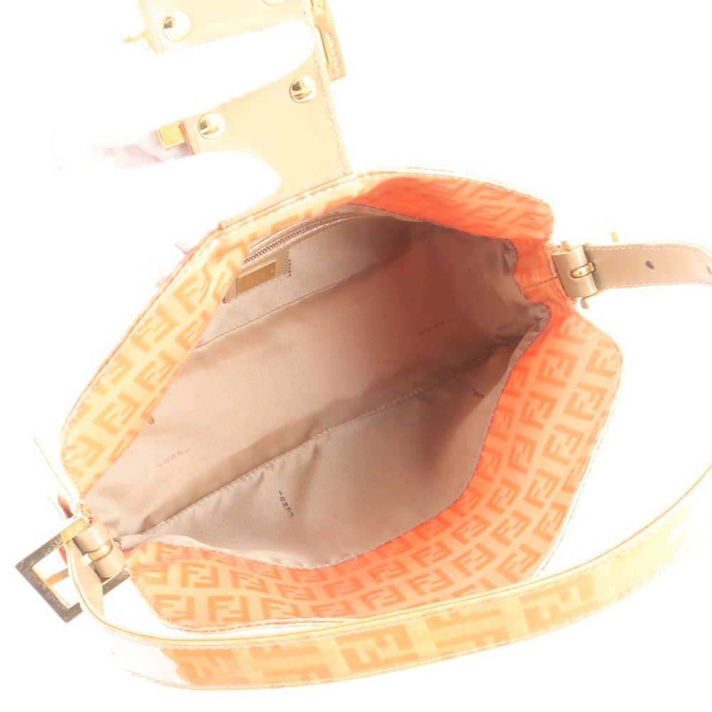 Fendi Zucchino Mamma Bucket Baguette Leather Shoulder Bag — view 7