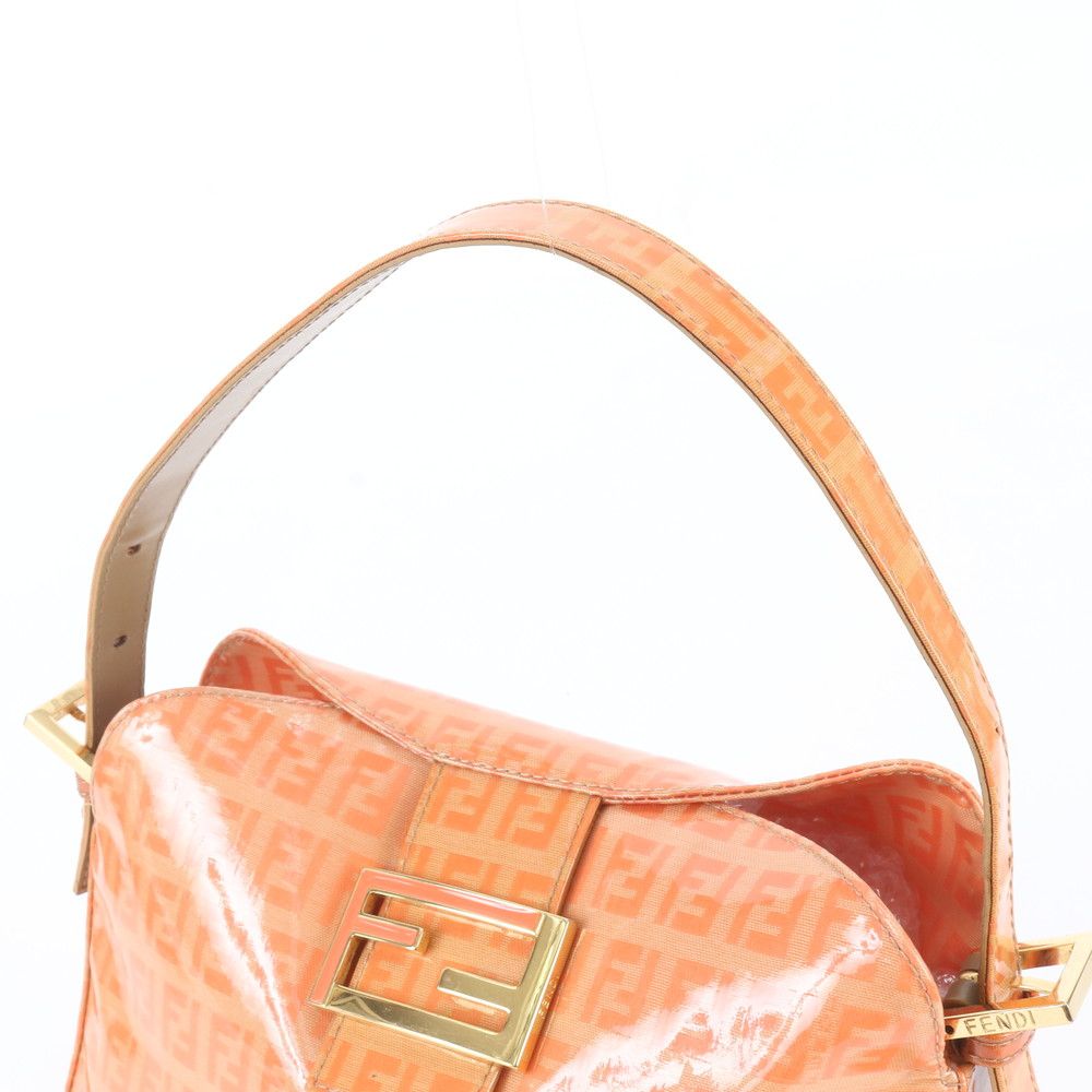 Fendi Zucchino Mamma Bucket Baguette Leather Shoulder Bag — view 2