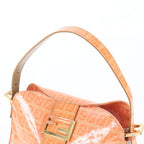 Fendi Zucchino Mamma Bucket Baguette Leather Shoulder Bag — view 2