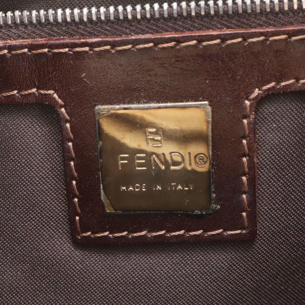 Fendi Zucca Mamma Bucket FF Leather Shoulder Bag — view 8