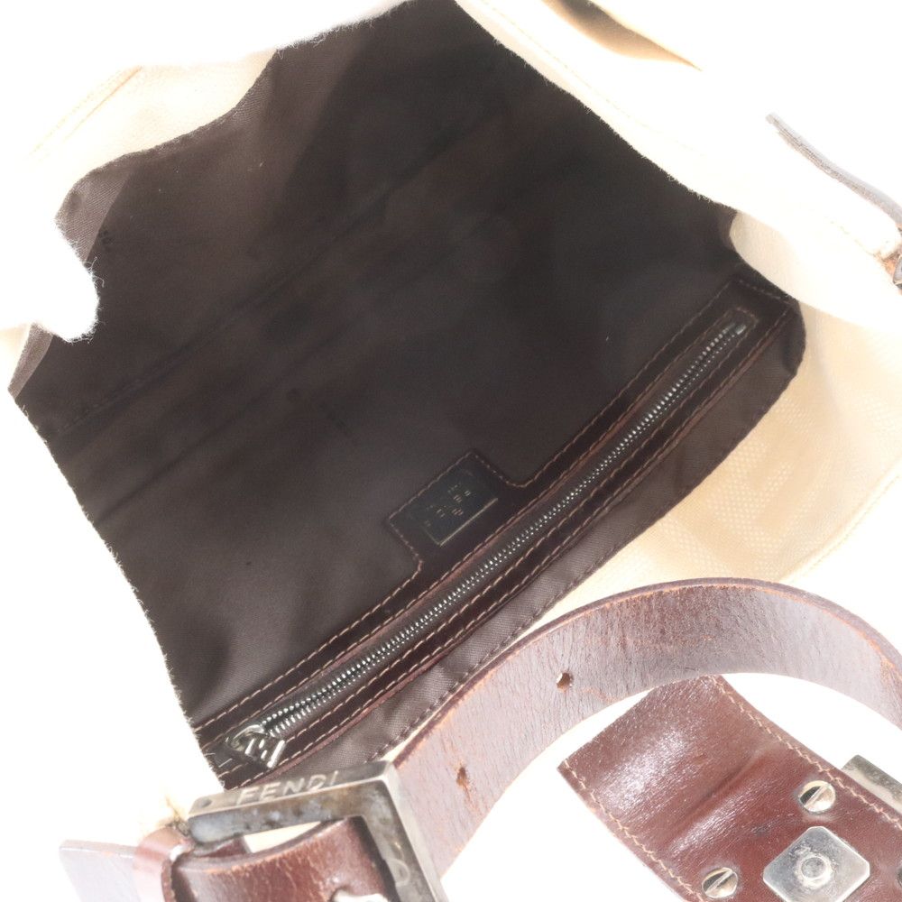 Fendi Zucca Mamma Bucket FF Leather Shoulder Bag — view 7