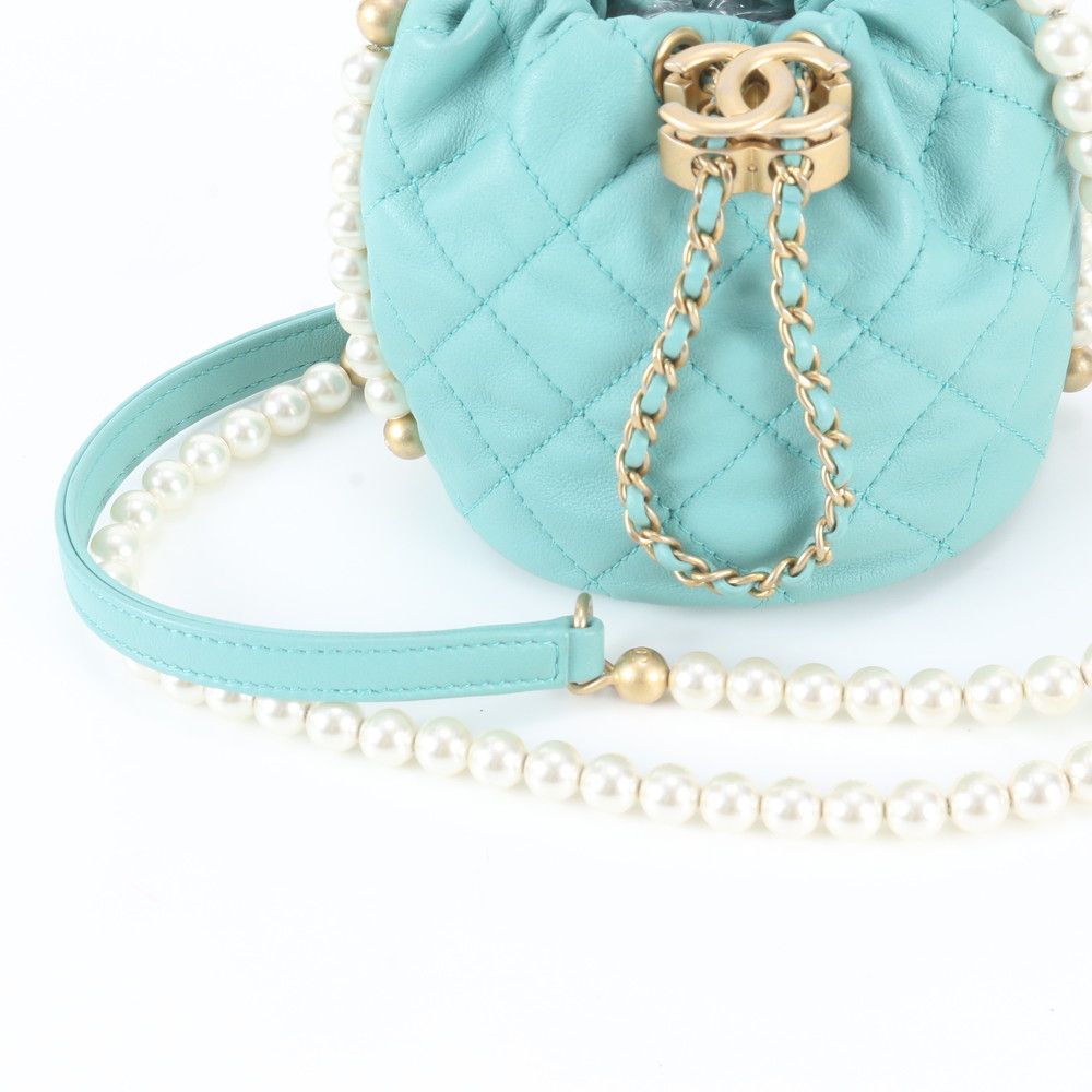 Chanel Quilted Lambskin Leather Pearl Shoulder Bag — view 2