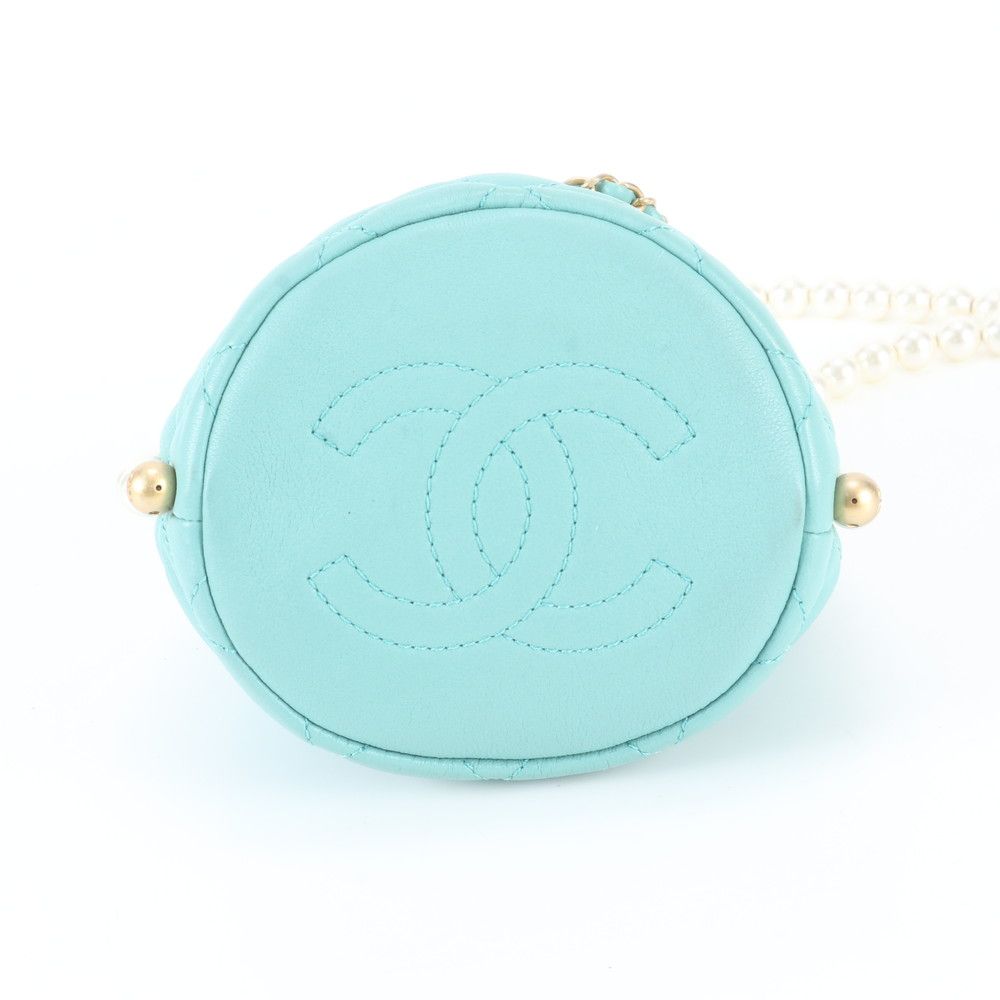 Chanel Quilted Lambskin Leather Pearl Shoulder Bag — view 6
