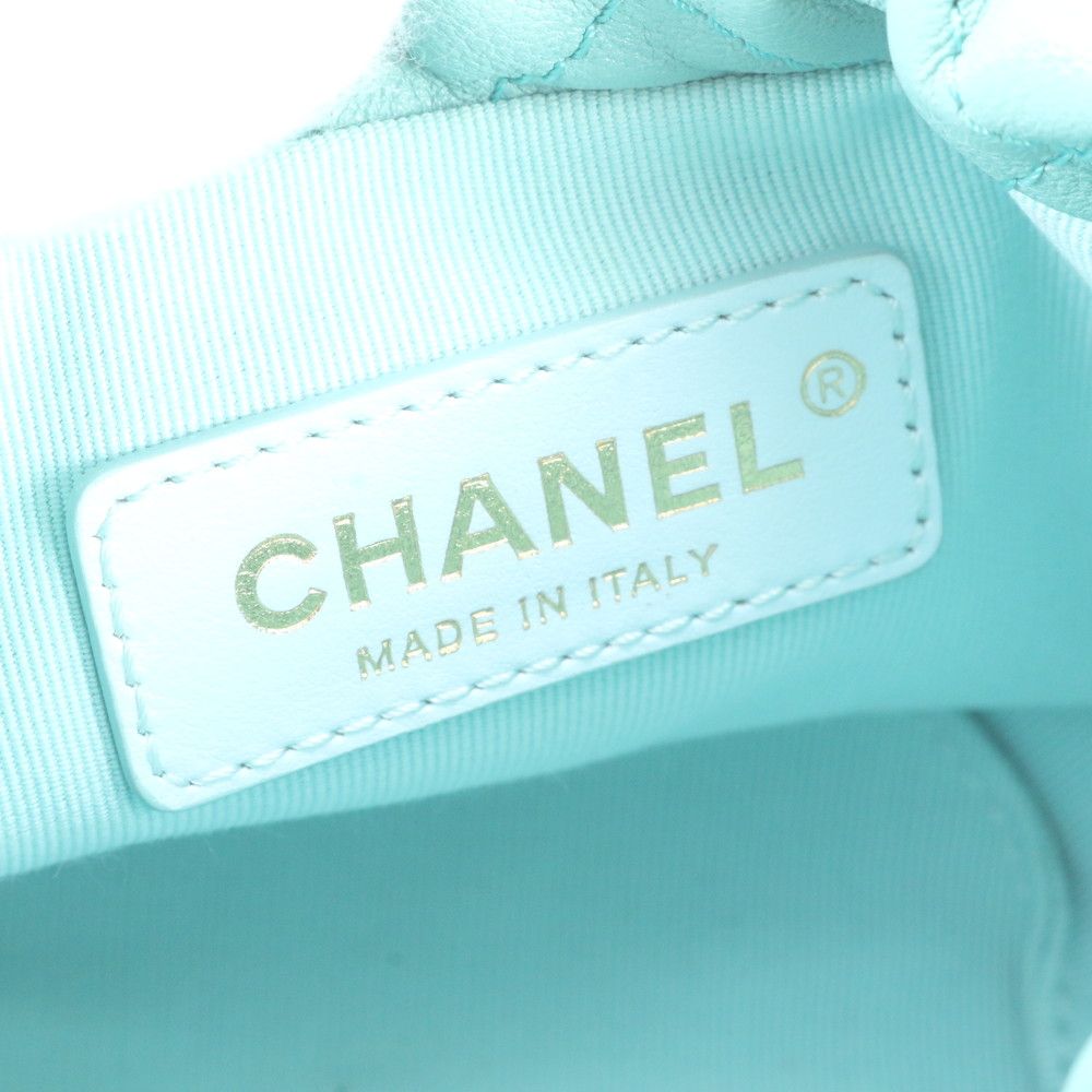 Chanel Quilted Lambskin Leather Pearl Shoulder Bag — view 8