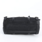 Prada Tessuto Nylon Triangle Logo Leather Shoulder Bag Hand Black — view 6