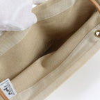 Hermes Aline GM Leather Canvas Shoulder Bag — view 7
