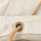 Hermes Aline GM Leather Canvas Shoulder Bag — view 8
