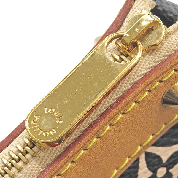 Louis Vuitton Pouch Pochette Accessoires Monogram Canvas Multicolor Noir Gold — view 5