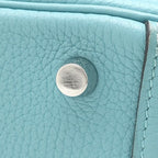 Hermes 2-Way Bag Lindy 26 Taurillon Clemence Blue Sun Seal Silver Light Handbag — view 5