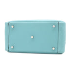 Hermes 2-Way Bag Lindy 26 Taurillon Clemence Blue Sun Seal Silver Light Handbag — view 3