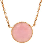 Dior Necklace Rose des Vents Medallion Pink Gold Diamond Pearl Wind Motif — view 2