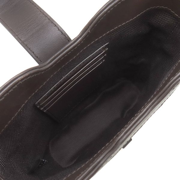 Gucci Shoulder Bag Mini Bucket GG Canvas Leather Beige Ebony Gold Brown — view 7