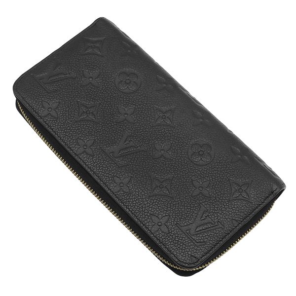 Louis Vuitton Wallet Zippy Monogram Empreinte Noir Gold Black Zip Around — view 2