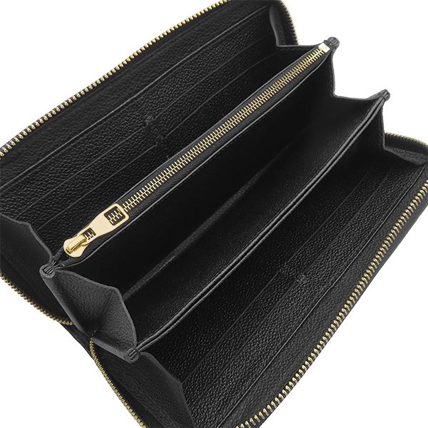 Louis Vuitton Wallet Zippy Monogram Empreinte Noir Gold Black Zip Around — view 7