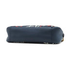 Gucci Shoulder Bag GG Marmont Ghost Chain Leather Chevron Quilted Navy Matte — view 3