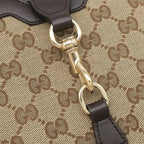 Gucci Shoulder Bag Mini Bucket GG Canvas Leather Beige Ebony Champagne Gold — view 5