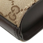 Gucci Shoulder Bag Mini Bucket GG Canvas Leather Beige Ebony Champagne Gold — view 4