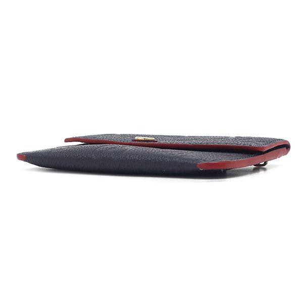 Louis Vuitton Coin Purse Pochette Cles Monogram Empreinte Marine Rouge Gold — view 3