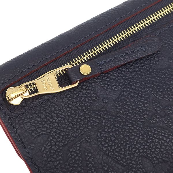 Louis Vuitton Coin Purse Pochette Cles Monogram Empreinte Marine Rouge Gold — view 6