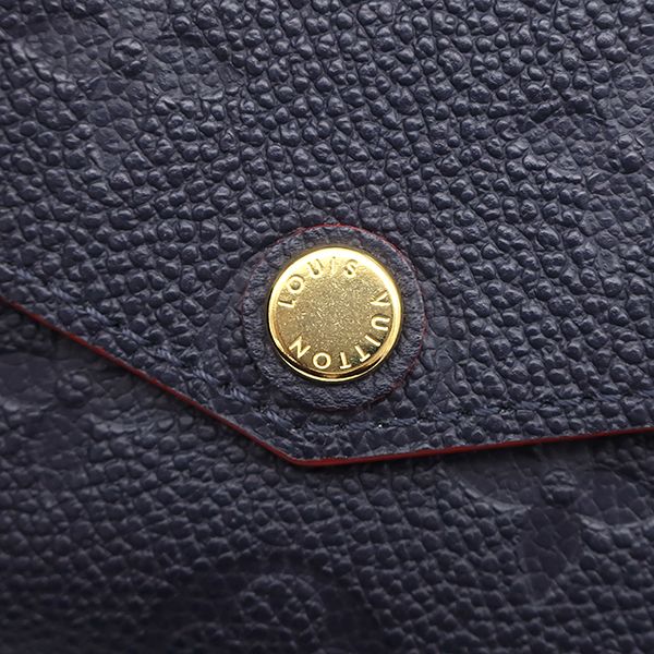 Louis Vuitton Coin Purse Pochette Cles Monogram Empreinte Marine Rouge Gold — view 5