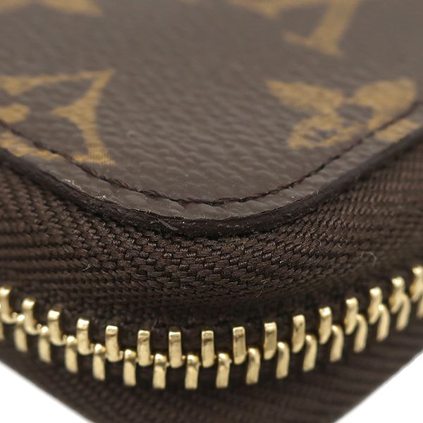 Louis Vuitton Wallet Zippy Organizer Monogram Canvas Gold Brown Zip Around — view 4