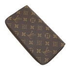 Louis Vuitton Wallet Zippy Organizer Monogram Canvas Gold Brown Zip Around — view 2
