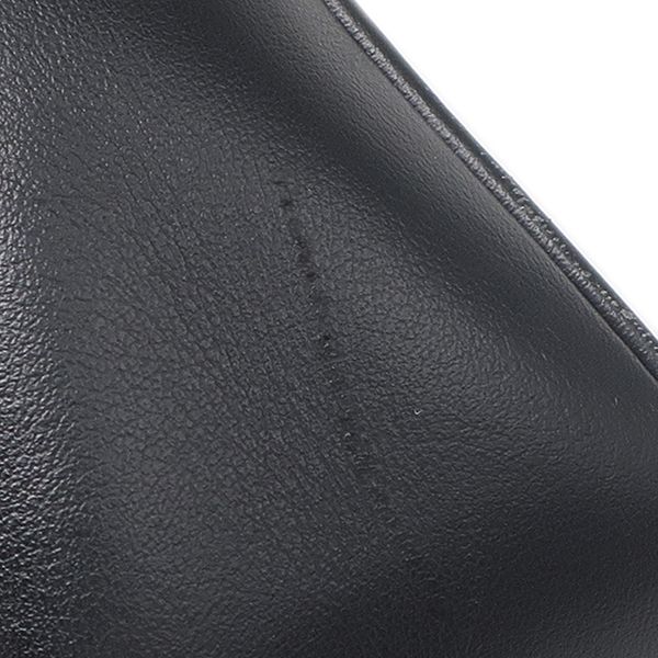 Saint Laurent Shoulder Bag Lou Leather Black Gunmetal YSL Cassandra with Tassel — view 7