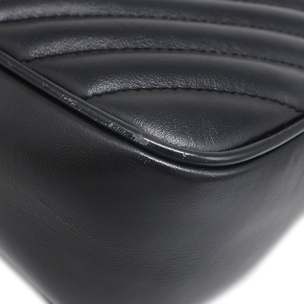 Saint Laurent Shoulder Bag Lou Leather Black Gunmetal YSL Cassandra with Tassel — view 4