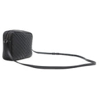 Saint Laurent Shoulder Bag Lou Leather Black Gunmetal YSL Cassandra with Tassel — view 2