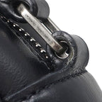 Saint Laurent Shoulder Bag Lou Leather Black Gunmetal YSL Cassandra with Tassel — view 8