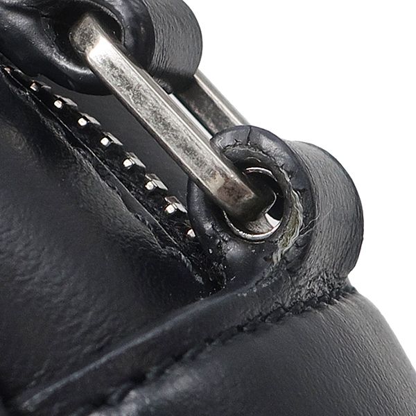 Saint Laurent Shoulder Bag Lou Leather Black Gunmetal YSL Cassandra with Tassel — view 8
