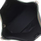 Gucci 2-Way Ophidia GG Embossed Leather Tote Bag Black Champagne Gold — view 5