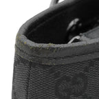Gucci Tote Bag GG Canvas Black Silver — view 6