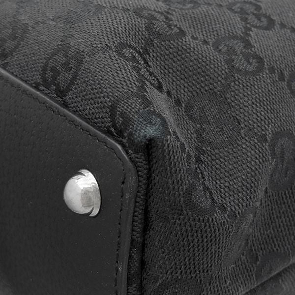 Gucci Tote Bag GG Canvas Black Silver — view 4