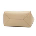 Loewe Tote Bag Puzzle Fold Medium Leather Beige White — view 3