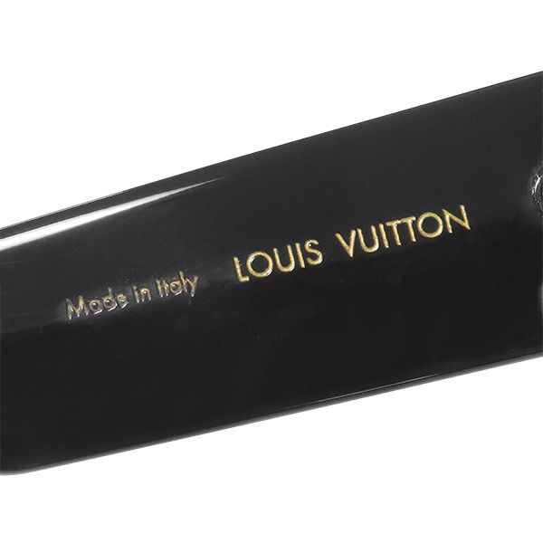 Louis Vuitton Sunglasses LV Crush Square 54 19 Acetate Black Gold Eyewear — view 7