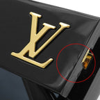 Louis Vuitton Sunglasses LV Crush Square 54 19 Acetate Black Gold Eyewear — view 5