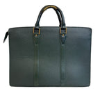 Louis Vuitton Porte Documents Taiga Business Bag Green