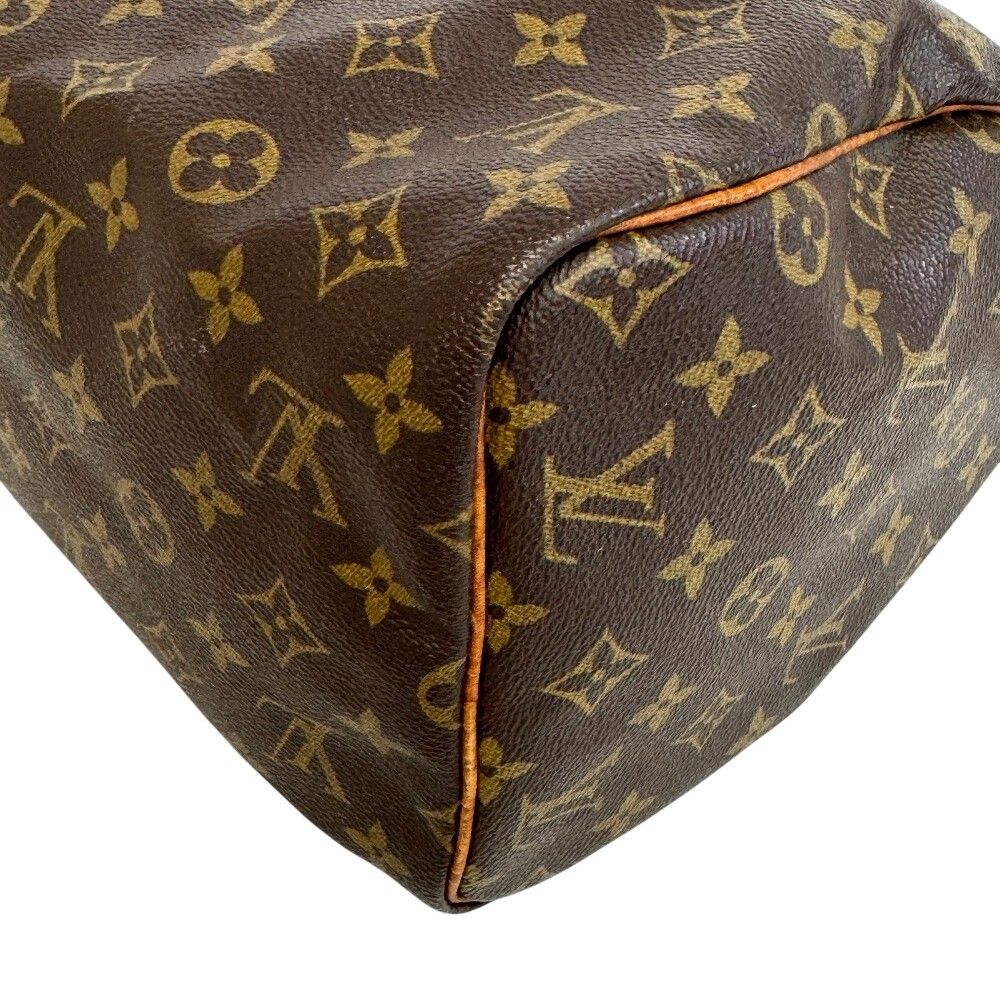 Louis Vuitton Speedy 30 Monogram Canvas Mini Boston Bag Brown — view 3