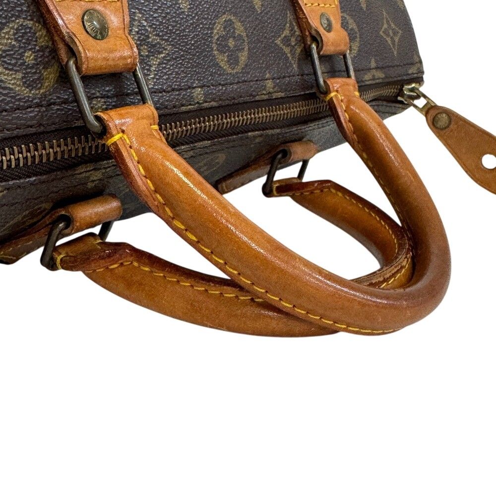 Louis Vuitton Speedy 30 Monogram Canvas Mini Boston Bag Brown — view 5