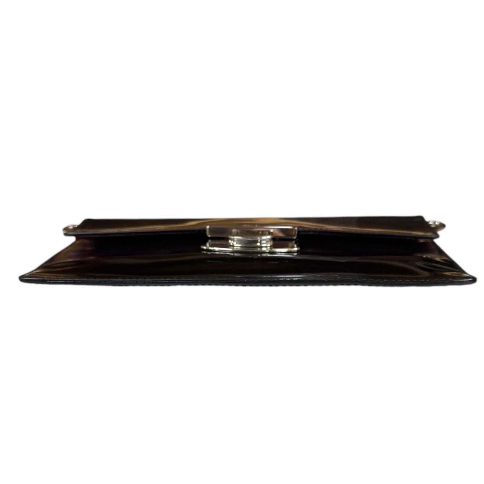 Prada Shoulder Bag Patent Black — view 6