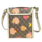 Gucci les Pomme Collection GG Supreme Shoulder Bag Canvas White — view 3