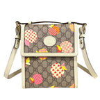 Gucci les Pomme Collection GG Supreme Shoulder Bag Canvas White