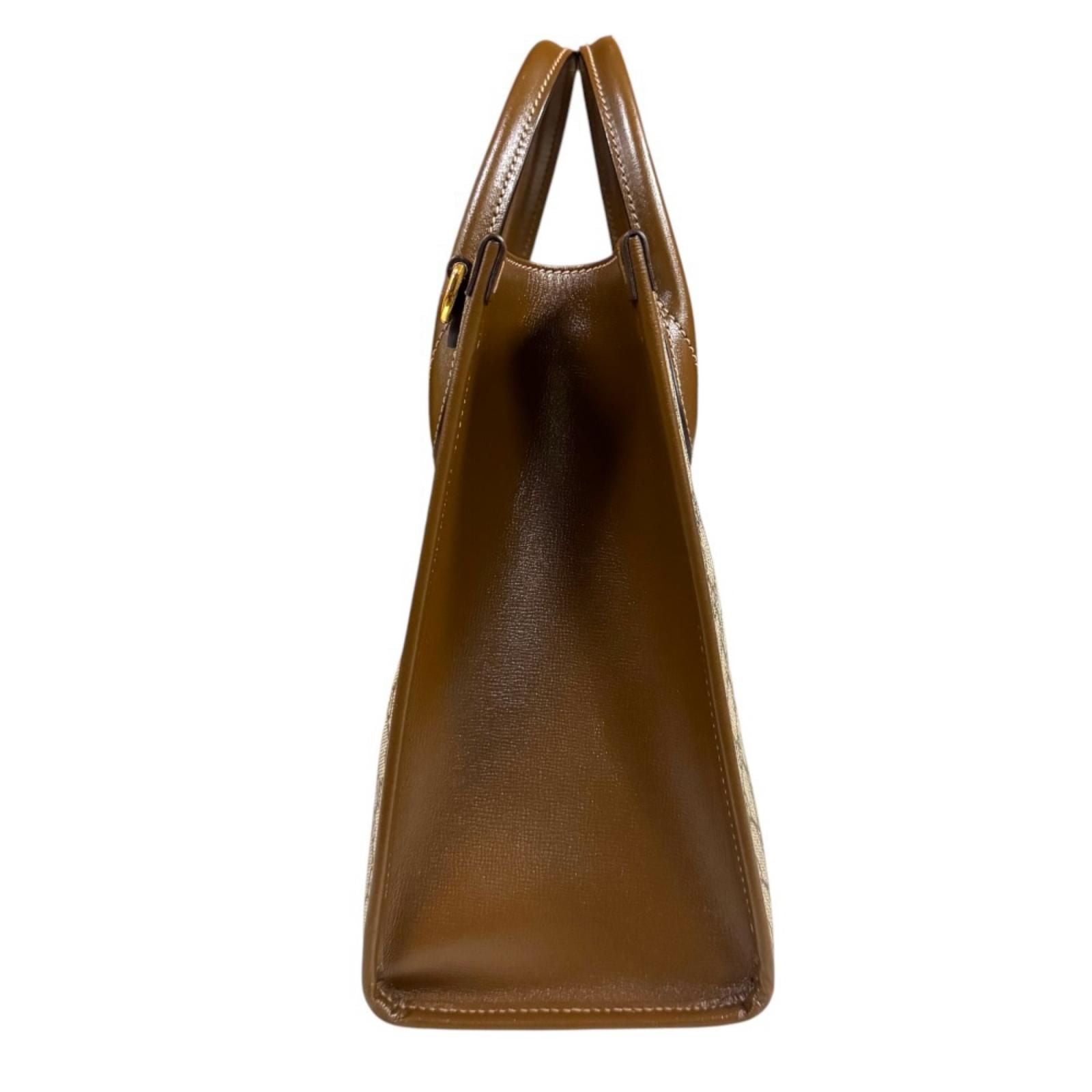Gucci GG Small Tote Bag Supreme Shoulder Canvas Brown — view 4